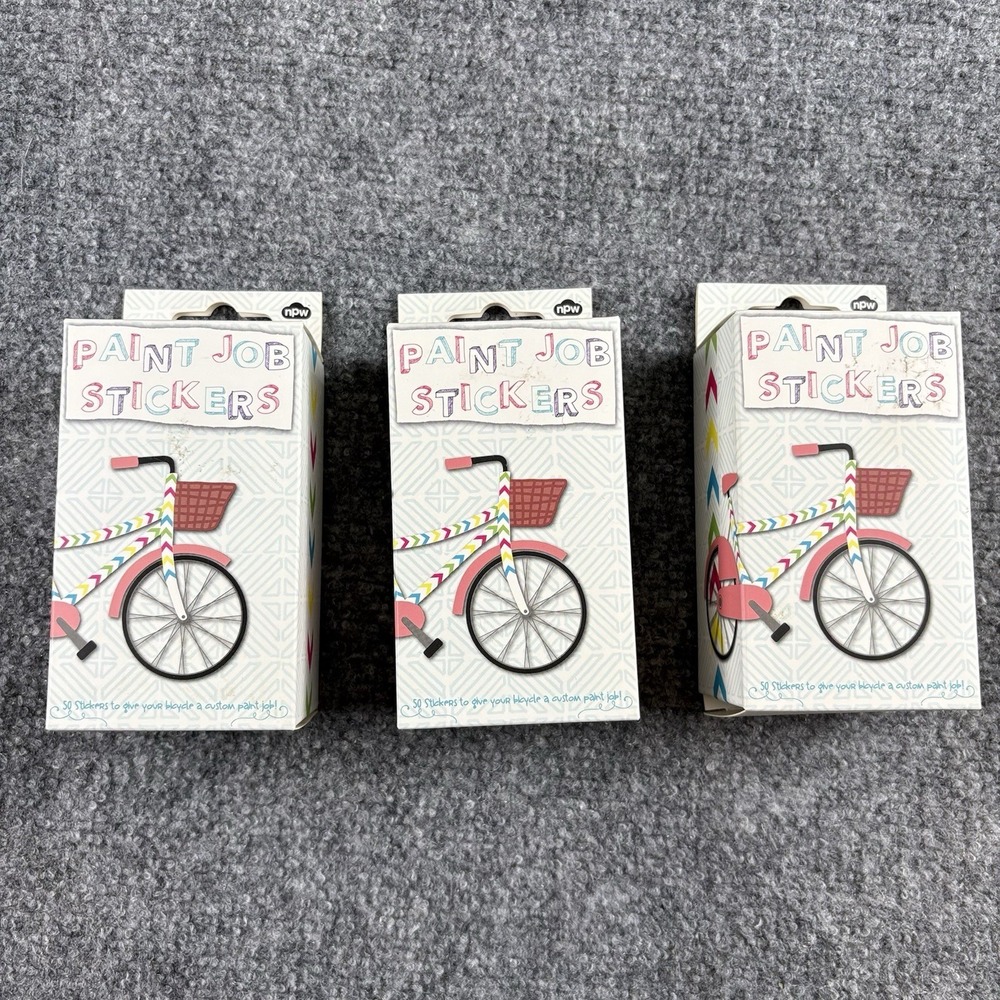 NPW Paint Job Stickers Bike Frame Decals Lot Of 3 New Cycling‎ DIY Fun Craft
